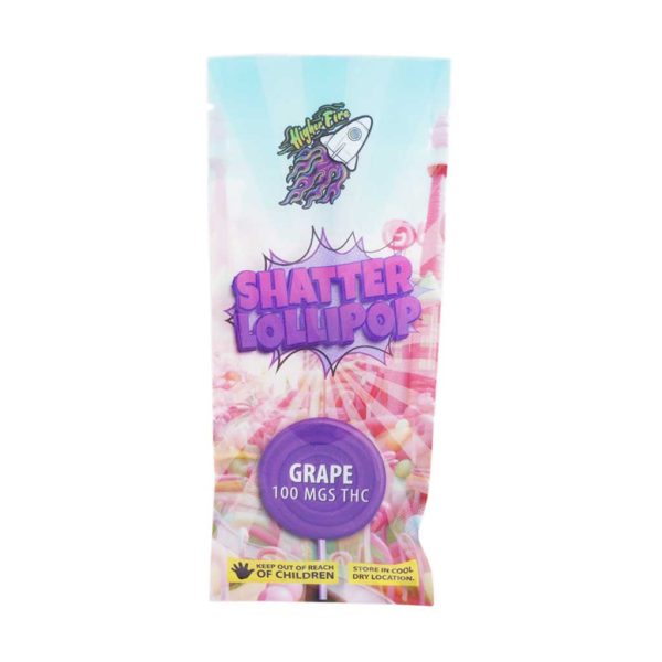 Buy Higher Fire Extracts – Shatter Lollipop – Grape 100MG THC online Canada