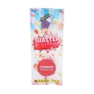 Buy Higher Fire Extracts – Shatter Lollipop – Strawberry 100MG THC online Canada