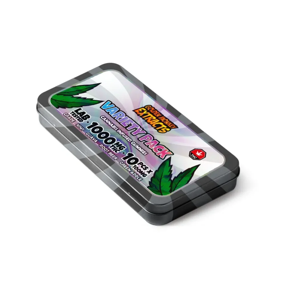 Buy Golden Monkey Extracts – High Dose 1000mg THC Gummy – Variety Pack online Canada