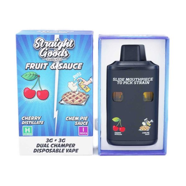 Buy Straight Goods – Dual Chamber Vape – Cherry + Chem Pie (3G + 3G) online Canada