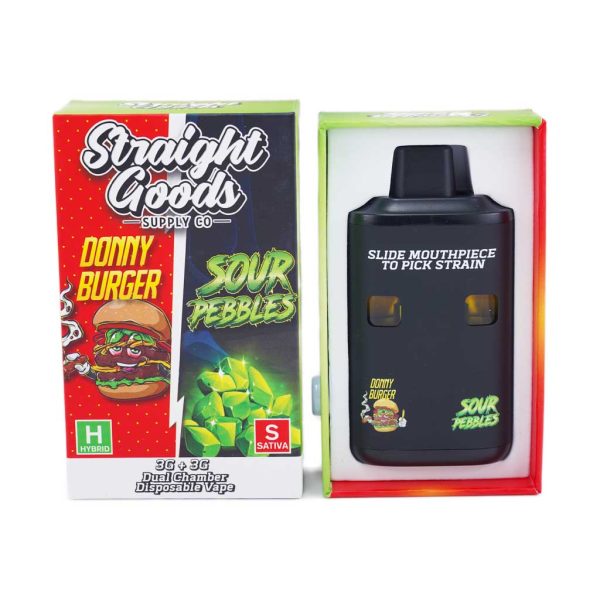 Buy Straight Goods – Dual Chamber Vape – Donny Burger+ Sour Pebbles (3G + 3G) online Canada