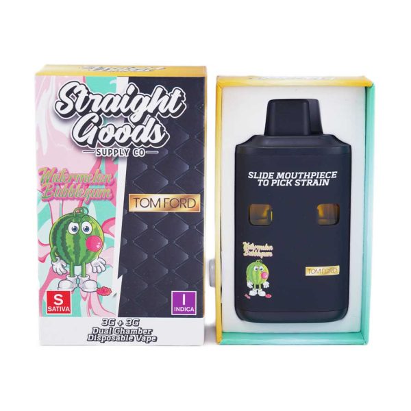 Buy Straight Goods – Dual Chamber Vape – Watermelon Bubblegum + Tom Ford (3G + 3G) online Canada