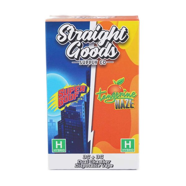 Buy Straight Goods – Dual Chamber Vape – Super Boof + Tangerine Haze (3G + 3G) online Canada