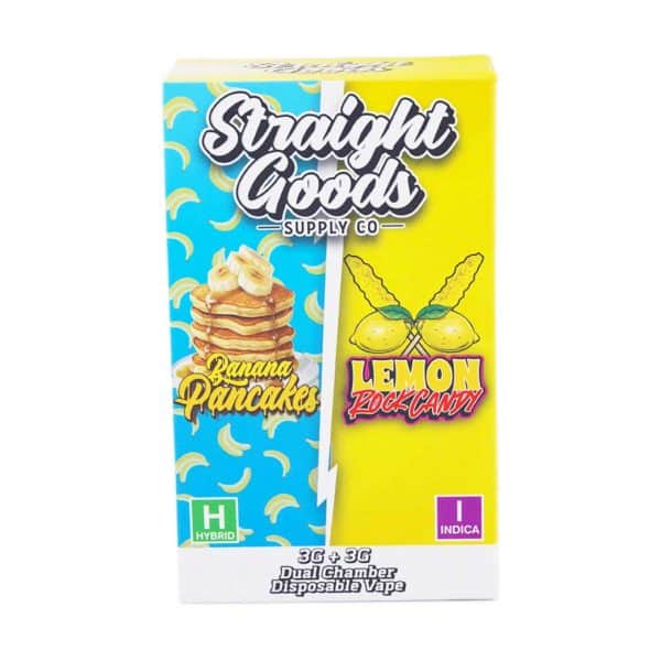 Buy Straight Goods – Dual Chamber Vape – Banana Pancakes + Lemon Rock Candy (3G + 3G) online Canada
