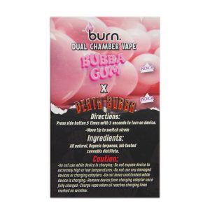 Buy Burn Extracts – Dual Chamber Disposable Vape – Bubba Gum + Death Bubba (3G +3G) online Canada