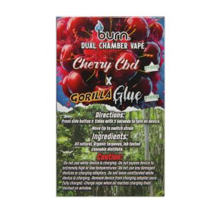 Buy Burn Extracts – Dual Chamber Disposable Vape – Cherry CBD + Gorilla Glue (3G +3G) online Canada