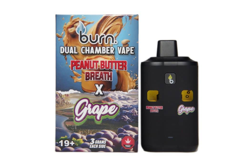 Burn Extracts – Dual Chamber Disposable Vape – Peanut Butter Breath + Grape (3G +3G) Buy Burn Extracts – Dual Chamber Disposable Vape – Peanut Butter Breath + Grape (3G +3G) online Canada