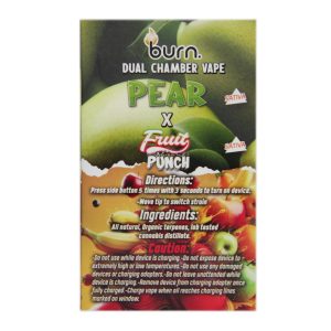 Buy Burn Extracts – Dual Chamber Disposable Vape – Pear + Fruit Punch (3G +3G) online Canada