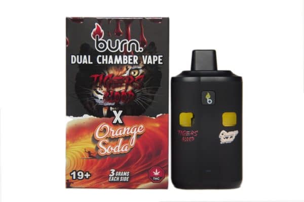 Buy Burn Extracts – Dual Chamber Disposable Vape – Tiger Blood + Orange Soda (3G +3G) online Canada