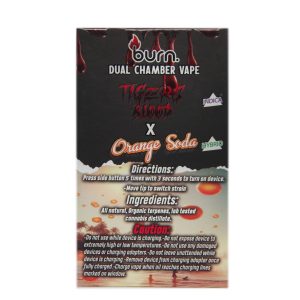 Buy Burn Extracts – Dual Chamber Disposable Vape – Tiger Blood + Orange Soda (3G +3G) online Canada