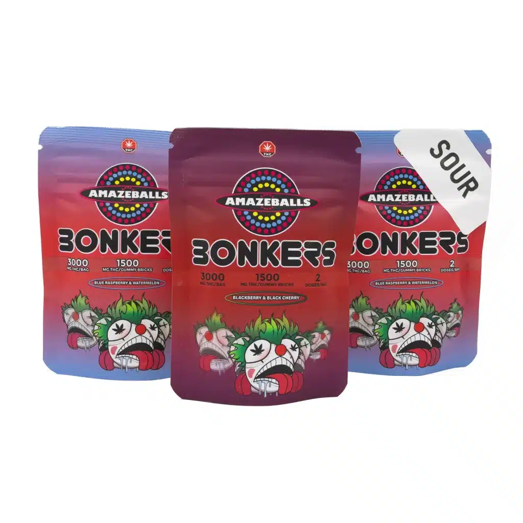 Buy Amazeballs Edibles – Bonkers Gummies – 3000mg THC online Canada
