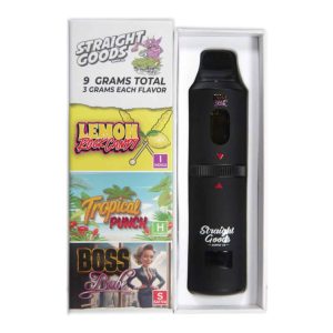 Buy Straight Goods – Triple Chamber Vape – Lemon Rock Candy + Tropical Punch + Boss Babe (3 Grams + 3 Grams + 3 Gram) online Canada