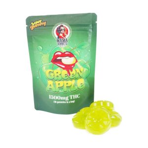 Buy Mama Anne’s Edibles – Green Apple Gummy – 1500mg THC online Canada