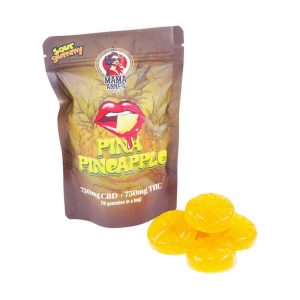 Buy Mama Anne’s Edibles – Pina-Pineapple Gummy – 1:1 (750mg CBD + 750mg THC) online Canada