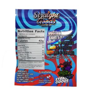 Buy Straight Goods Edibles – Blue Raspberry (500mg THC) online Canada