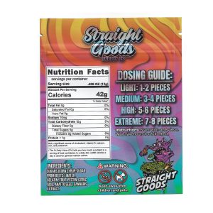 Buy Straight Goods Edibles – Fruit Punch (500mg THC) online Canada