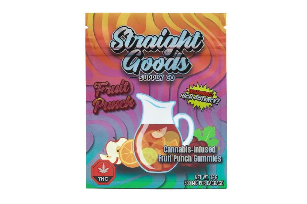 Buy Straight Goods Edibles – Fruit Punch (500mg THC) online Canada