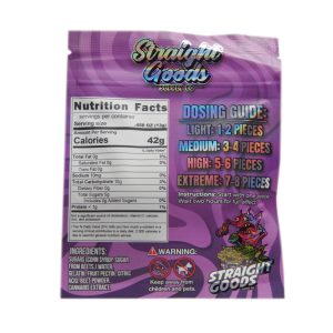 Buy Straight Goods Edibles – Grape (500mg THC) online Canada