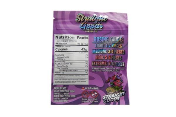 Buy Straight Goods Edibles – Grape (500mg THC) online Canada
