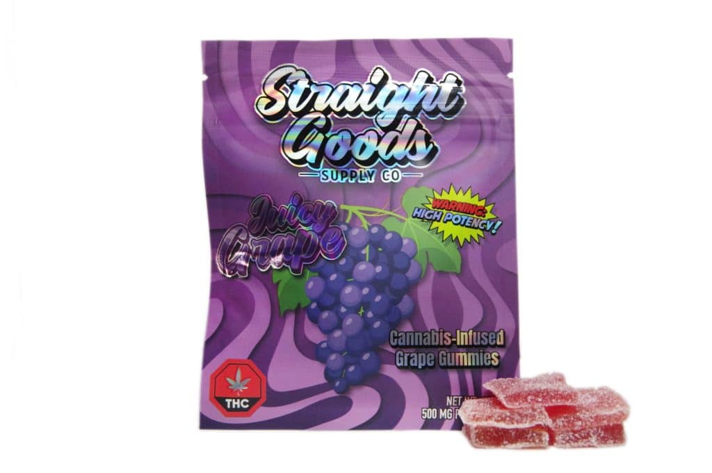Buy Straight Goods Edibles – Grape (500mg THC) online Canada