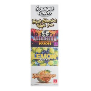 Buy Straight Goods – Triple Chamber Vape – Violator Kush + Lemon Berry + Tangielope (3 Grams + 3 Grams + 3 Gram) online Canada