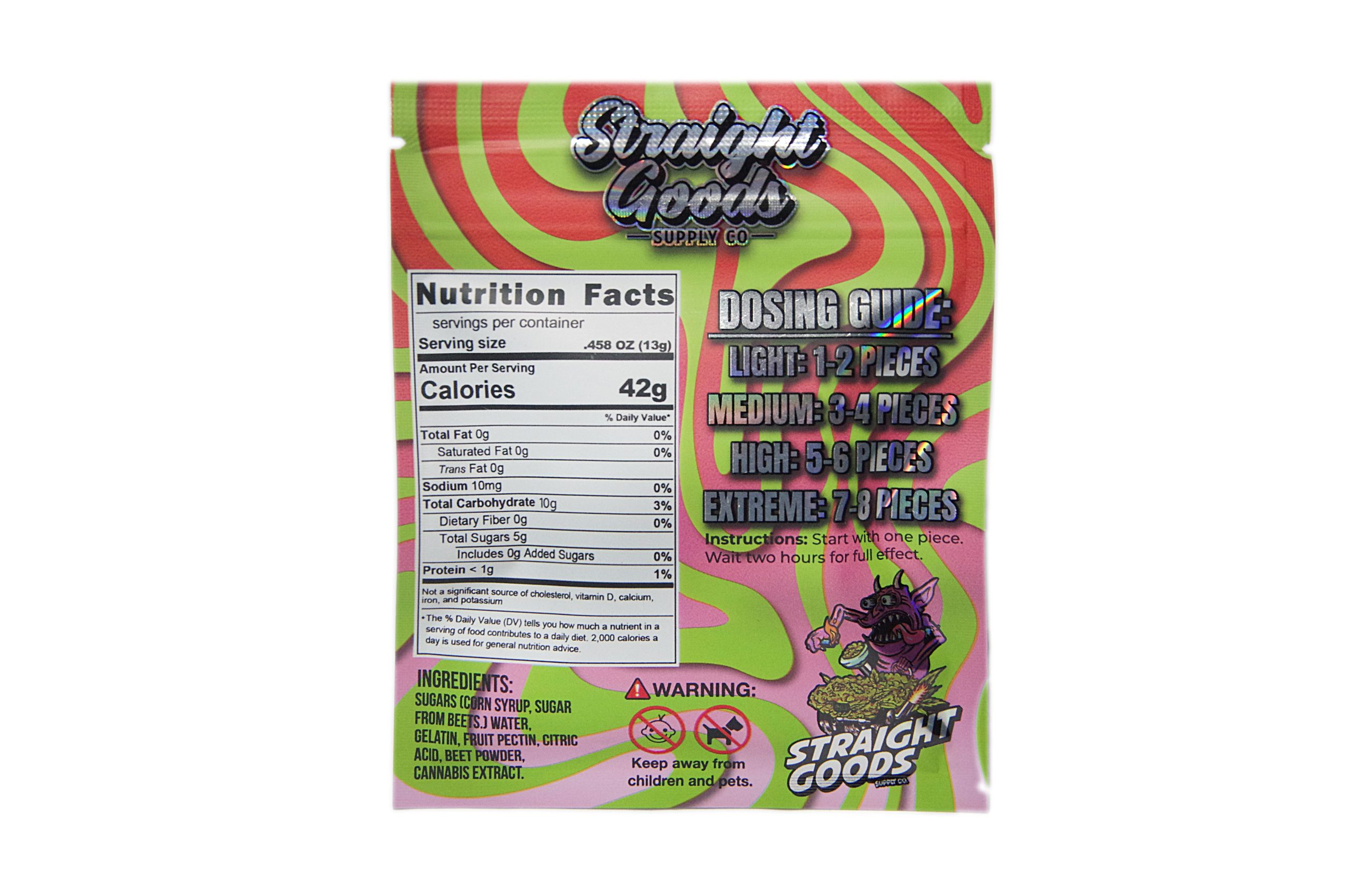 Buy Straight Goods Edibles – Watermelon (500mg THC) online Canada