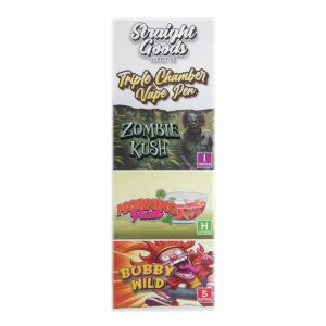 Buy Straight Goods – Triple Chamber Vape – Zombie Kush + Morning Punch + Bobby Wild (3 Grams + 3 Grams + 3 Gram) online Canada