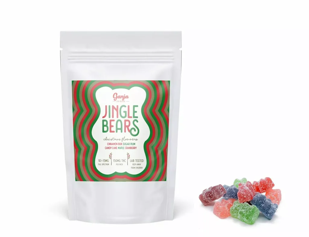 Buy Ganja Edibles – Jingle Bears Gummies 150mg THC online Canada