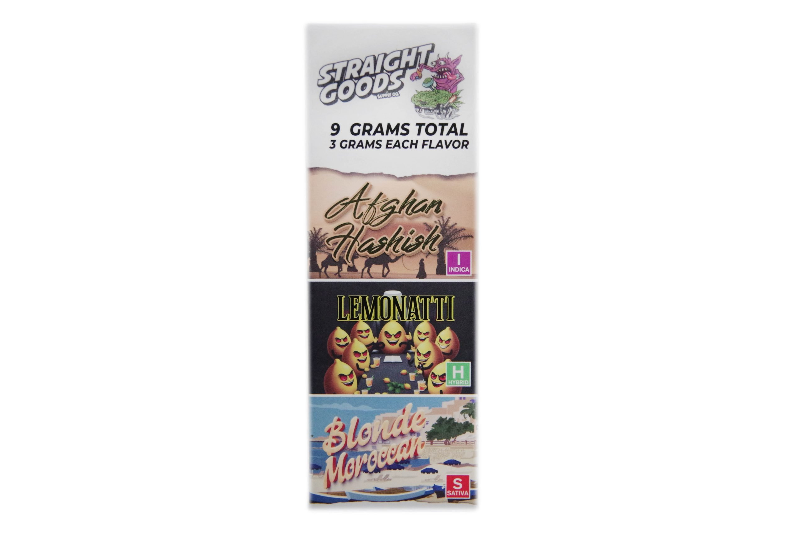 Buy Straight Goods – Triple Chamber Vape – Afghan Hashish + Lemonatti + Blonde Moroccan (3 Grams + 3 Grams + 3 Gram) online Canada