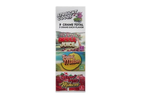 Buy Straight Goods – Triple Chamber Vape – Apple Juice + Tropical Melon + Strawberry Mimosa (3 Grams + 3 Grams + 3 Gram) online Canada