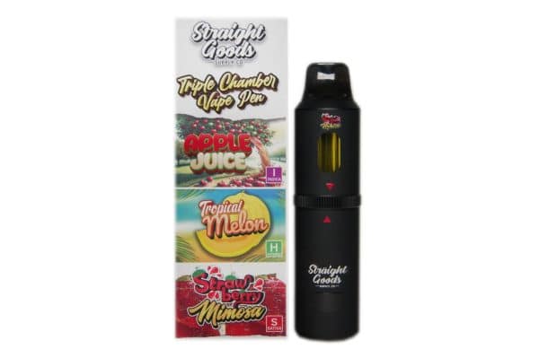 Buy Straight Goods – Triple Chamber Vape – Apple Juice + Tropical Melon + Strawberry Mimosa (3 Grams + 3 Grams + 3 Gram) online Canada