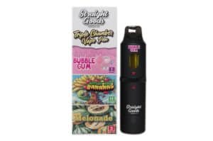 Buy Straight Goods – Triple Chamber Vape – Bubble Gum + Apples and Banana + Melonade (3 Grams + 3 Grams + 3 Gram) online Canada