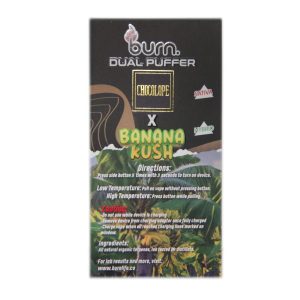 Buy Burn Extracts – Dual 3 Gram Puffer – Chocolope x Banana Kush (3 Grams + 3 Gram) online Canada