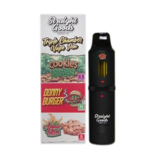 Buy Straight Goods – Triple Chamber Vape – Cookies Kush + Donny Burger + Apple Fritter (3 Grams + 3 Grams + 3 Gram) online Canada