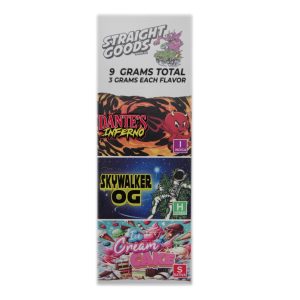 Buy Straight Goods – Triple Chamber Vape – Dante’s Inferno + Skywalker OG + Ice Cream Cake (3 Grams + 3 Grams + 3 Gram) online Canada