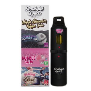 Buy Straight Goods – Triple Chamber Vape – Death Star + Bubble Gum + Wedding Cake (3 Grams + 3 Grams + 3 Gram) online Canada