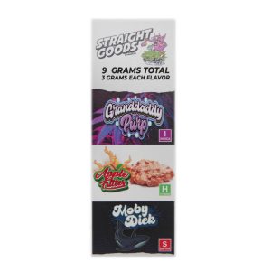 Buy Straight Goods – Triple Chamber Vape – Grand Daddy Purp + Apple Fritter + Moby Dick (3 Grams + 3 Grams + 3 Gram) online Canada