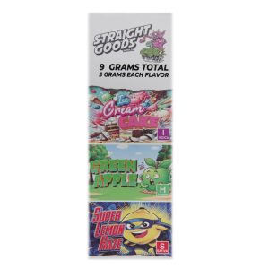 Buy Straight Goods – Triple Chamber Vape – Ice Cream Cake + Green Apple + Super Lemon Haze (3 Grams + 3 Grams + 3 Gram) online Canada