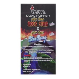 Buy Burn Extracts – Dual 2 Gram Puffer – Live Resin Rockstar x Live Resin Blueberry (2 Grams + 2 Gram) online Canada