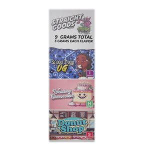 Buy Straight Goods – Triple Chamber Vape – Snoop Dogg OG + Wedding Cheesecake + Donut Shop (3 Grams + 3 Grams + 3 Gram) online Canada