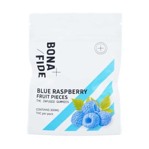 Buy Bonafide –  Blue Raspberry Fruit Pieces 300mg THC online Canada