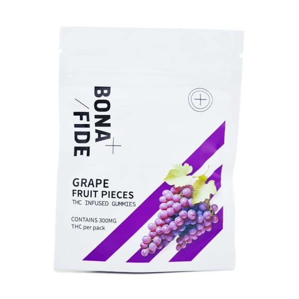 Buy Bonafide –  Grape Fruit Pieces 300mg THC online Canada