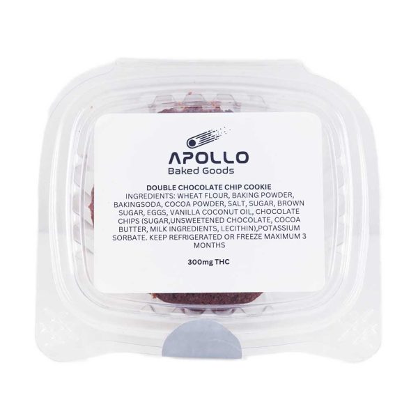 Buy Apollo Baked Goods – Double Chocolate Chip Cookies – 300mg THC online Canada