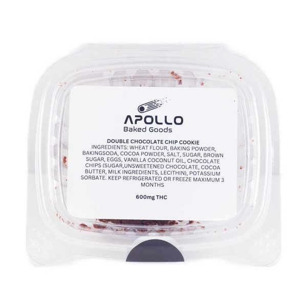 Buy Apollo Baked Goods – Double Chocolate Chip Cookies – 600mg THC online Canada