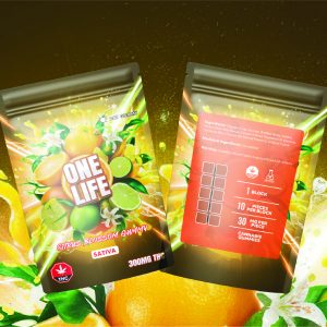 Buy One Life Edibles – Citrus Blossom Gummy – 300mg THC (Sativa) online Canada