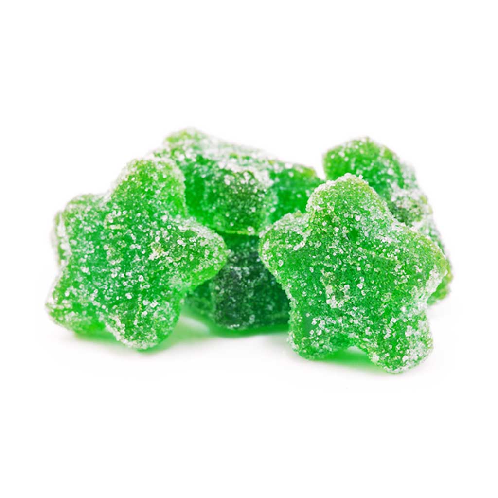 Buy Apollo Edibles – Sour Green Apple Shooting Stars 1000mg THC Indica online Canada