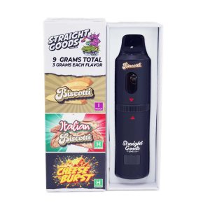 Buy Straight Goods – Triple Chamber Vape – Biscotti + Italian Biscotti + Cheese Burst (3 Grams + 3 Grams + 3 Gram) online Canada