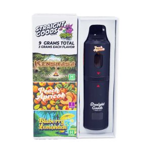 Buy Straight Goods – Triple Chamber Vape – Kinshasa + Peach Apricot + Blueberry Lemonade (3 Grams + 3 Grams + 3 Gram) online Canada