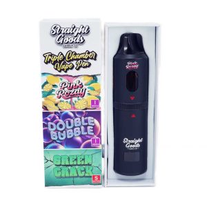 Buy Straight Goods – Triple Chamber Vape – Pink Rozay + Double Bubble + Green Crack (3 Grams + 3 Grams + 3 Gram) online Canada