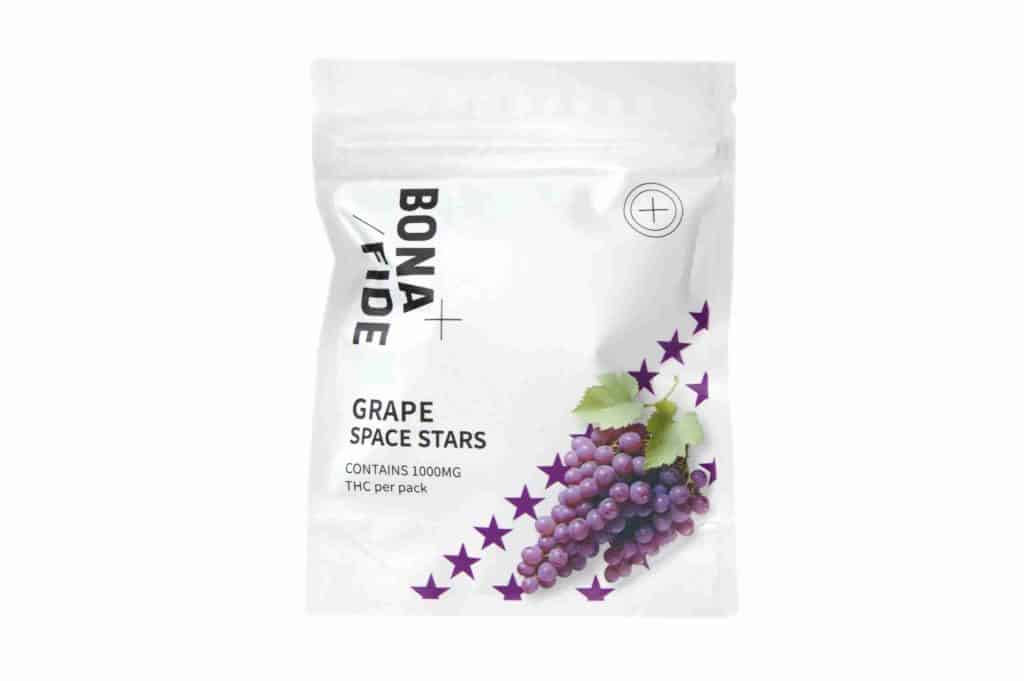 Buy Bonafide –  Space Stars – Grape 1000mg THC online Canada